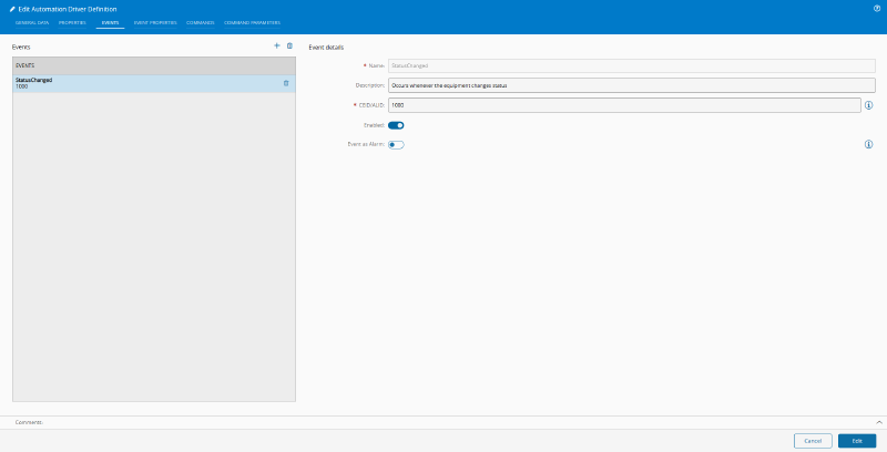 Secs Gem Automation Driver Definition Event