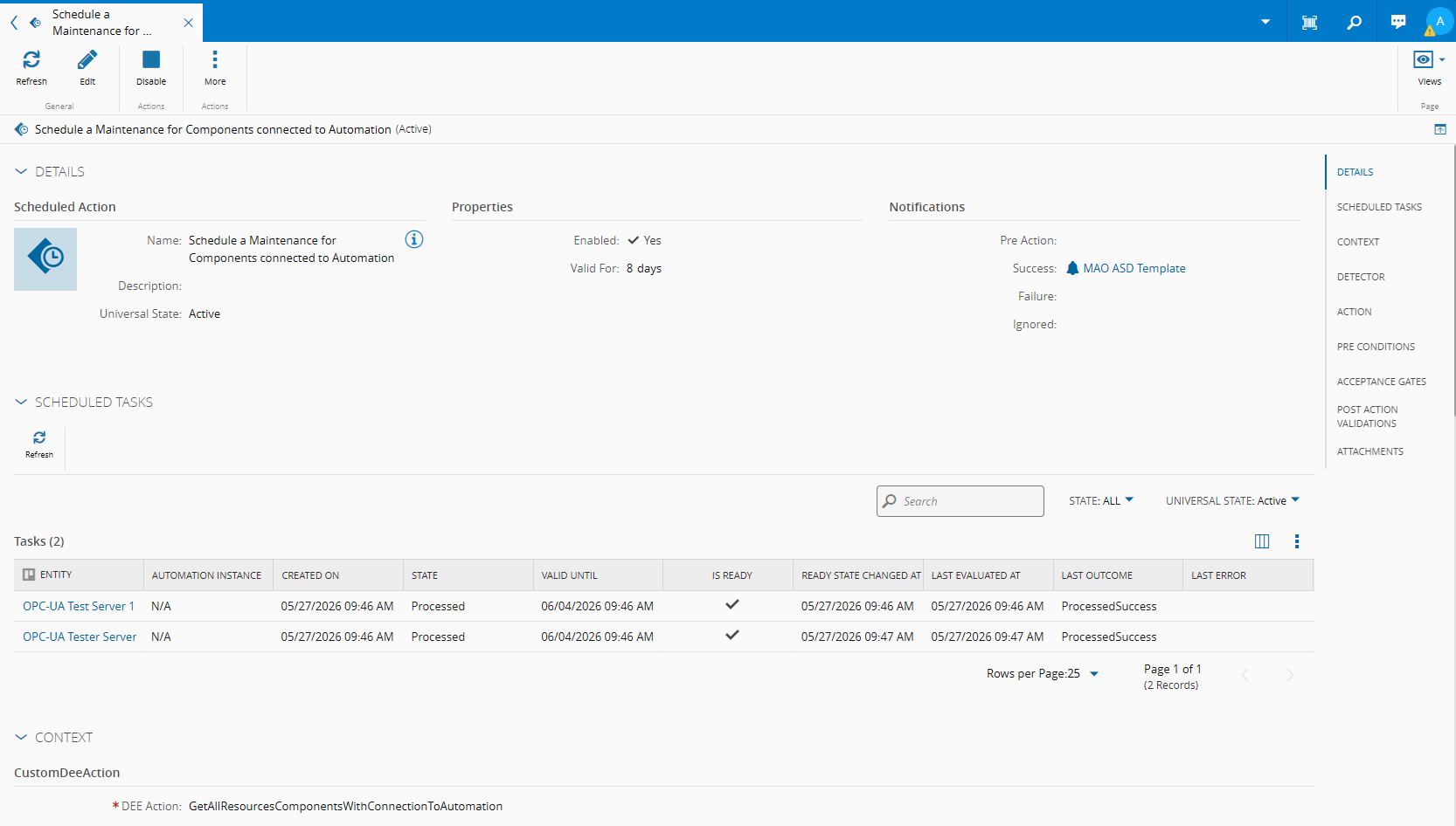 Scheduled Action - Planned roll-outs made easy